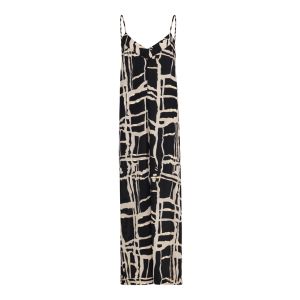 Long Gold Foil Strappy Jumpsuit