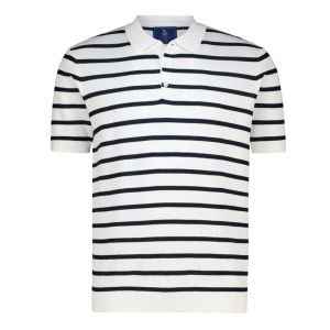 Mens Stripe Knitted Golfer