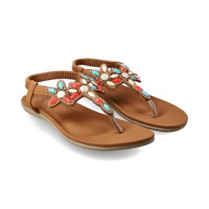 Real Beaded Thong Sandal