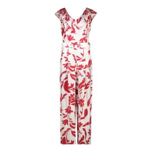 Ruffle Neck Long Jumpsuit