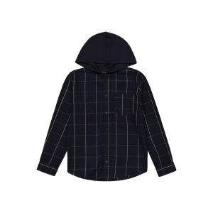Older Boys Hooded Flannel Shirt