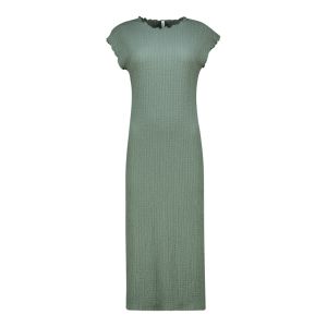 Plain Sleeveless Textured Maxi Dress