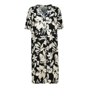 Printed Short Sleeve Tunic Dress