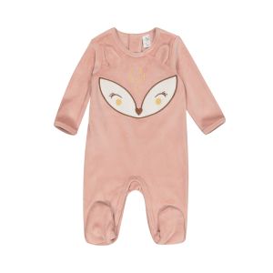 Girls Fox Fleece Sleepsuit
