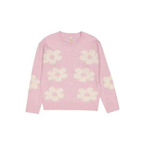 Younger Girl Floral Knit Pullover