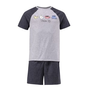Mens Short Sleeve Pajama Set