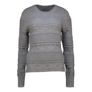 Cropped Basket Weave Sweater