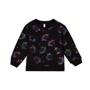 Younger Girl Foil Print Fleece Top