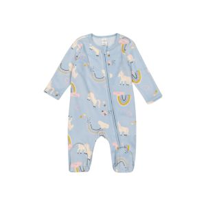 Baby Girl Whimsical Fleece Sleepsuit