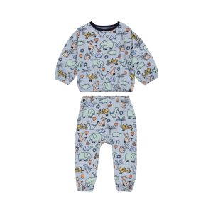 Baby Boy Printed Cotton Fleece set