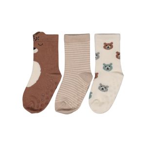Baby 3 Pack Cotton Rich Bear Design Socks