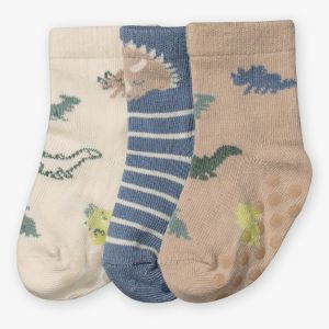 Baby Boy Dino Socks 3pk