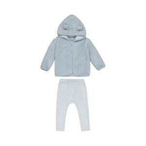 Baby Coral Fleece Hoddie and Legging Set