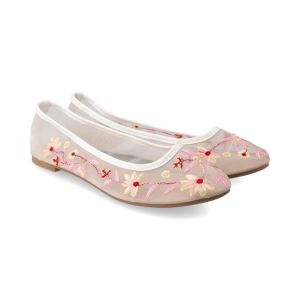 Embroidered Mesh Pump