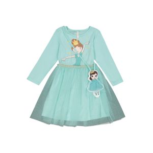 Younger Girl Mesh Dress With Doll