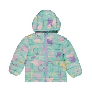 Younger Girl Dino Puffer Jacket