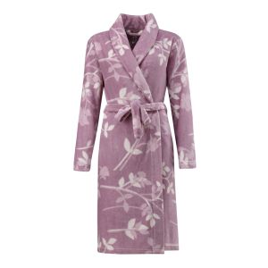 Printed Plush Gown