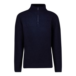 Chenille Quarter Zip Knitted Sweater