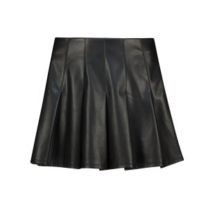 Pleated PU Mini Skirt