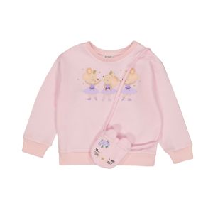 Younger Girl Fleece Top with Bag