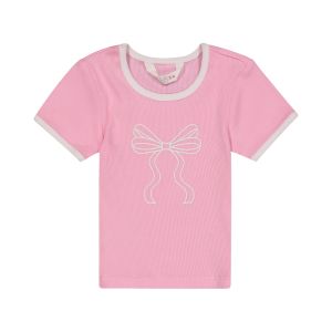Younger Girl Printed Rib Tee