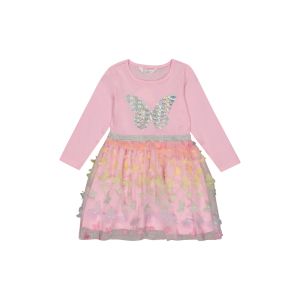 Younger Girl Butterfly Mesh Dress