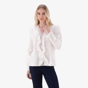 Real Lace Frill Blouse
