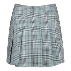 Real Pleated Check Mini Skirt