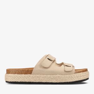 Real 2 Bar Platform Espadrille Mule