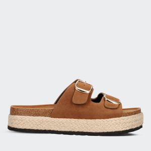 Real 2 Bar Platform Espadrille Mule
