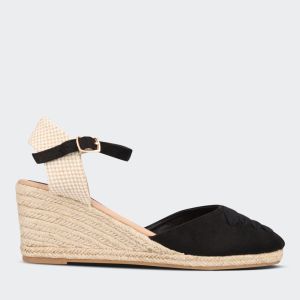 Real Espadrille Wedge Pump
