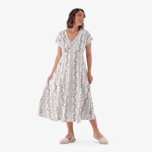 Real Printed Kaftan Dress