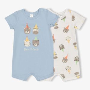 Baby Boy Best Friend Romper 2pk