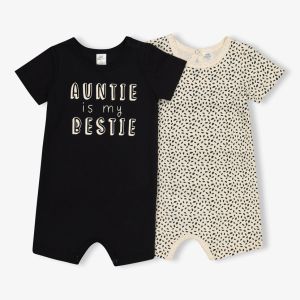 Baby Aunty Best Friend Romper 2pk