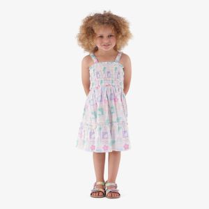Younger Girl Shirred Dress