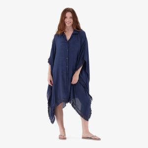 Real Plain Botton Down Cover Up