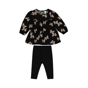 Baby Girls Bow Dress Set