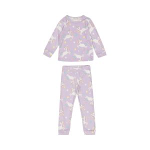 Younger Girl Velour Unicorn Pajama Set