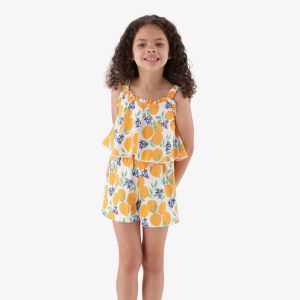 Younger Girl Lemon Jumpsuit