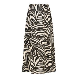 Printed Shirred Maxi Skirts
