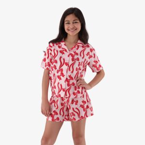 Older Girl Button Through Pajama Set