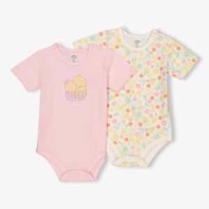 Baby Girl Floral Bodyvest 2pk