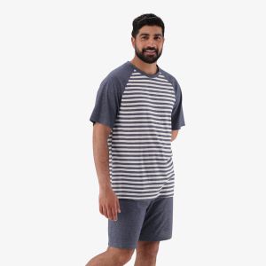 Mens Stripe Pajama Set