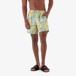Real Lemon Print Swimshorts