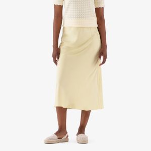 Real Satin Midi Skirt