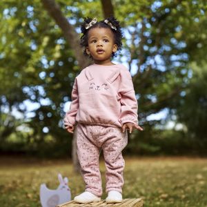 Baby Girls Bunny Fleece Set