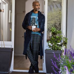 Mens Textured Gown