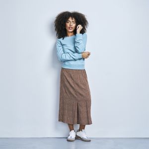 Printed Midi Skirt