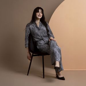 Printed Wide Leg Pants
