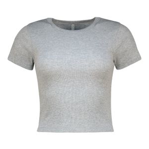Plain Rib Crop Tee